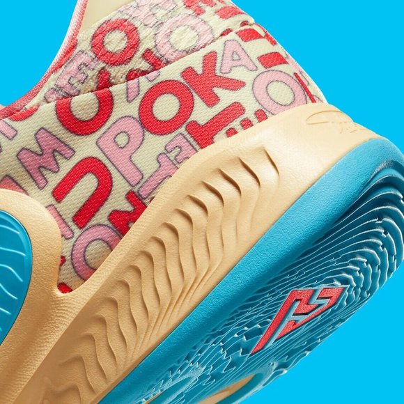 Nike Zoom Freak 4 Letter Bros Men's Basketball Shoes Pale Vanilla FB9503-200 - Picture 3 of 8